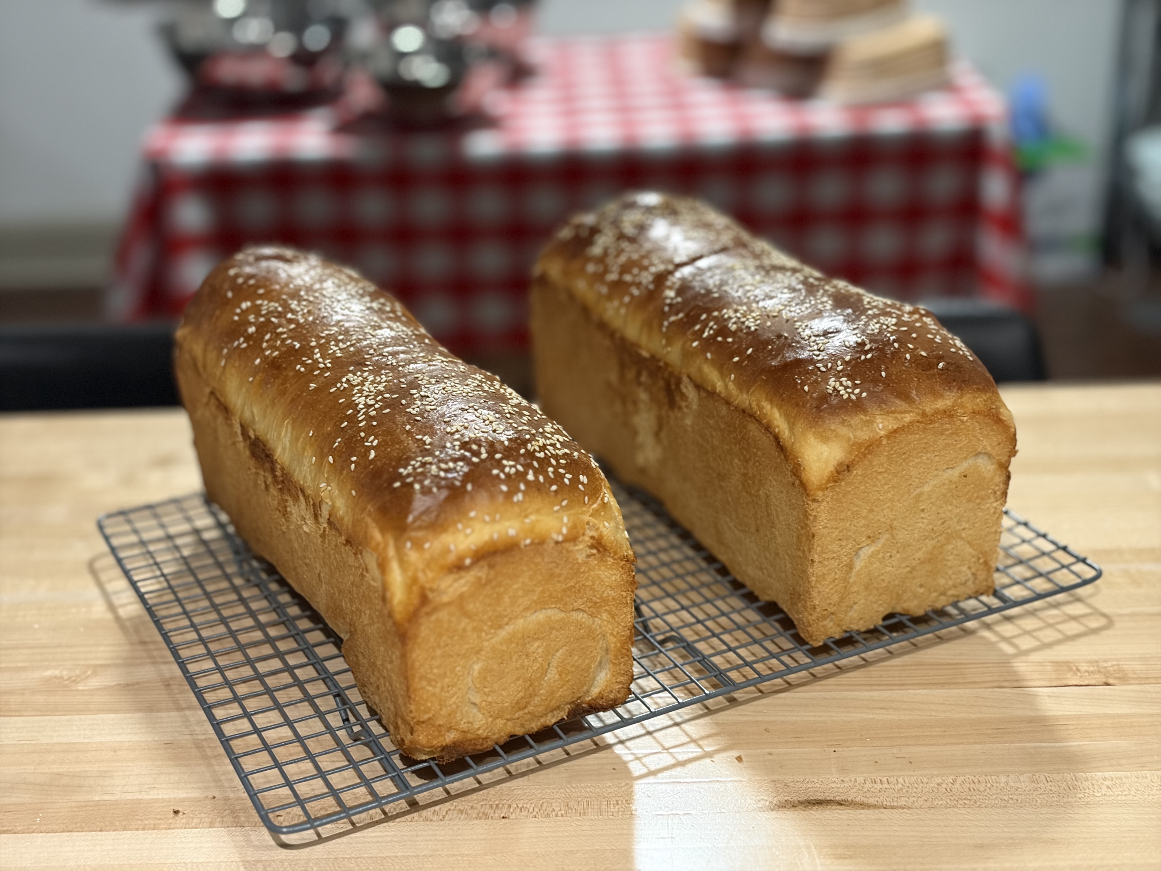 Organic sourdough sandwich bread with honey and grass-fed butter, naturally fermented